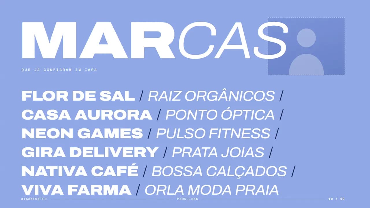 Página 10 do estilo Azul Bold
