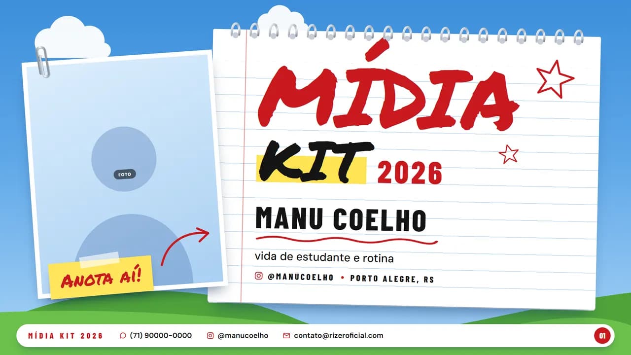 Caderno, página 1