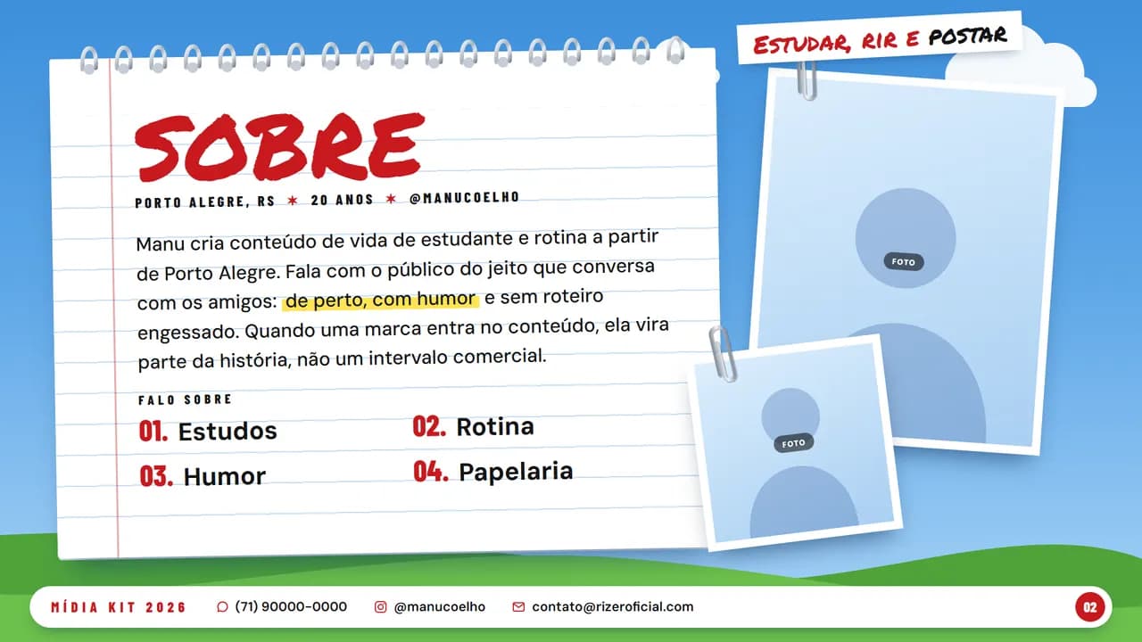 Caderno, página 2