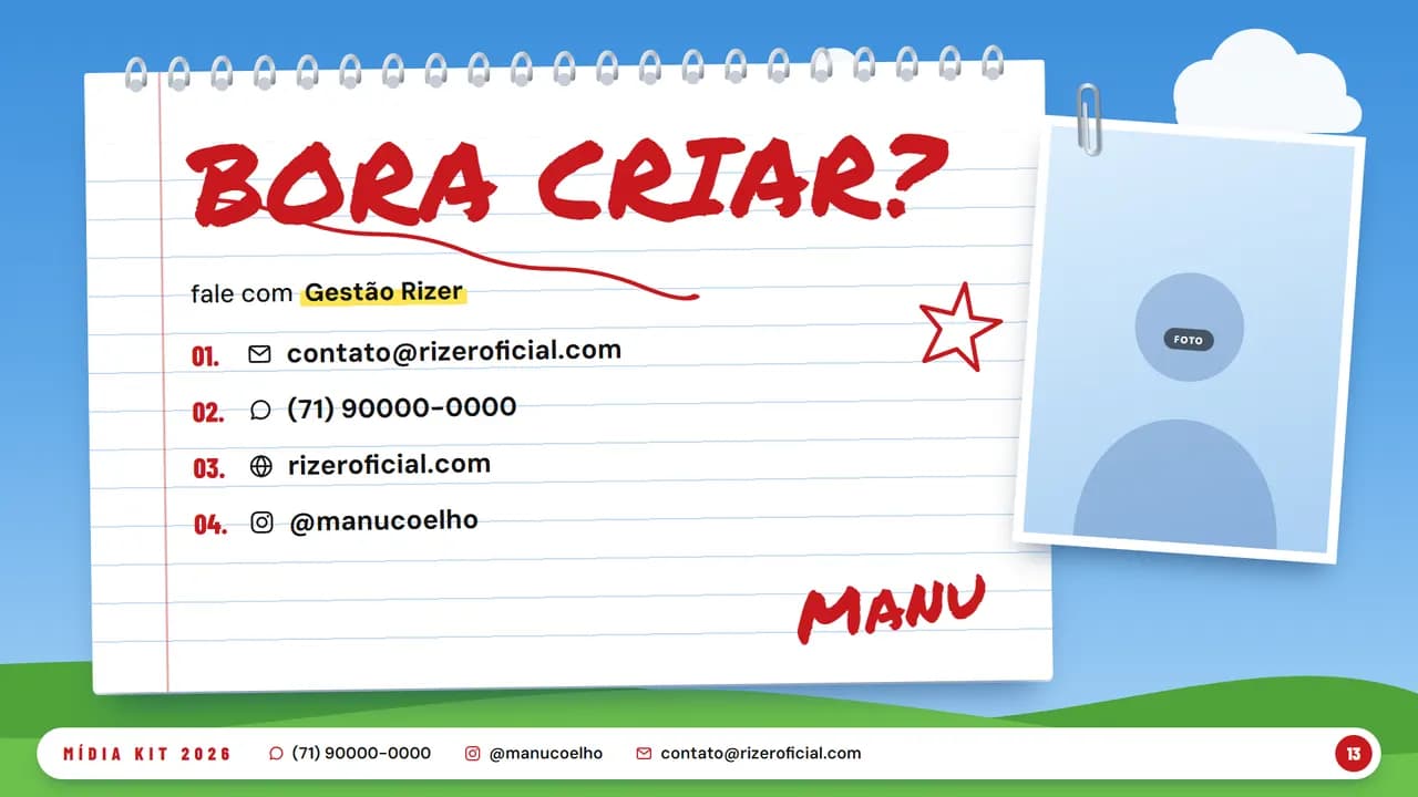 Página 13 do estilo Caderno
