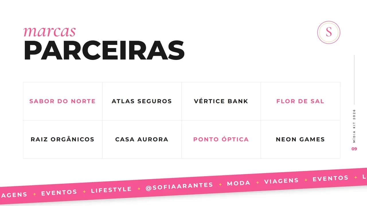Página 9 do estilo Clean Rosa