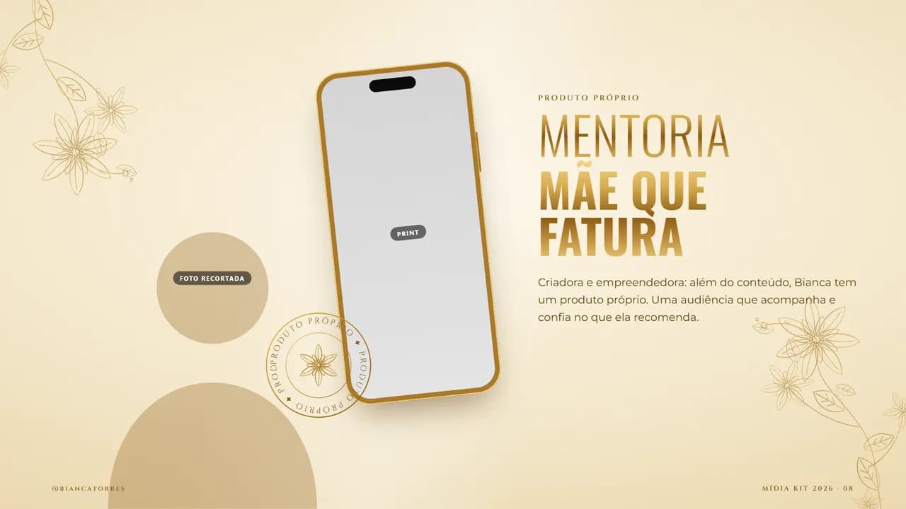 Página 8 do estilo Luxo Dourado