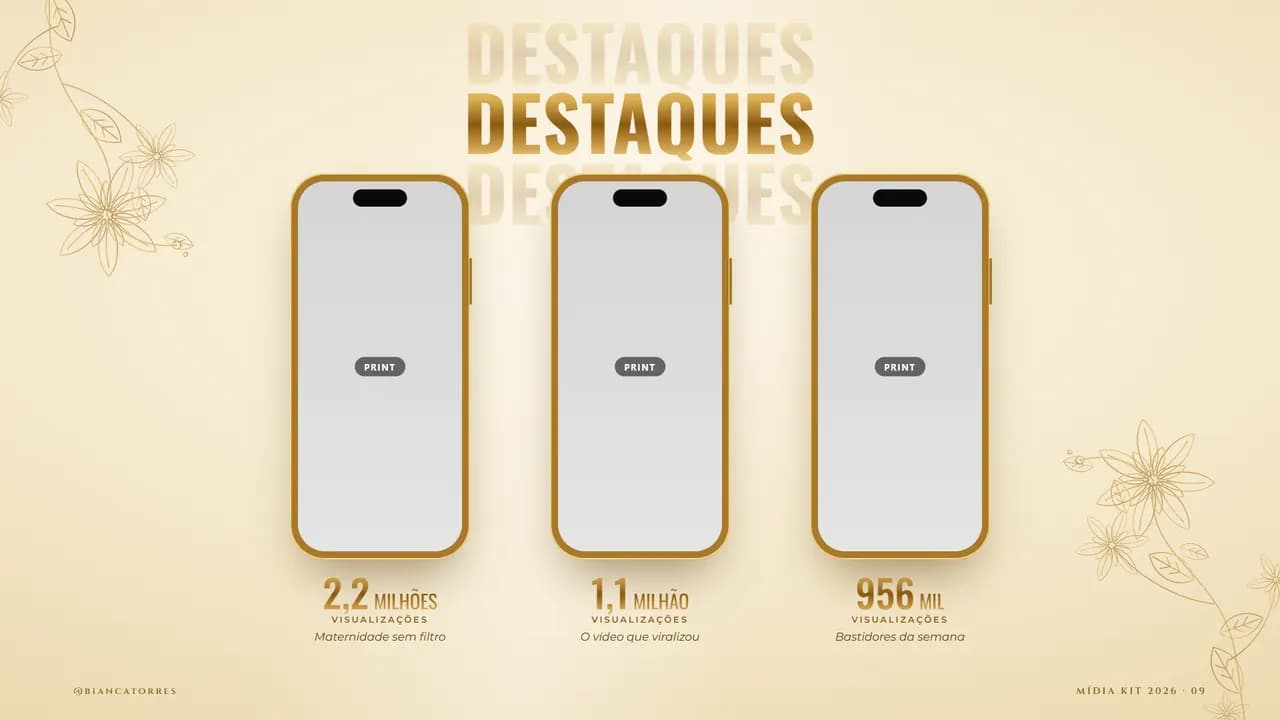 Página 9 do estilo Luxo Dourado