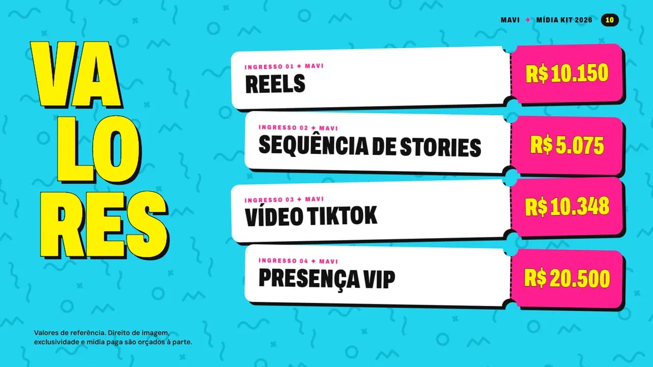 Página 10 do estilo Pop Neon