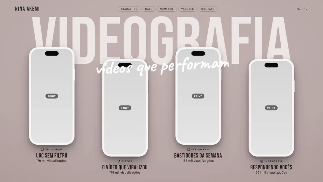 Página 6 do estilo Portfólio