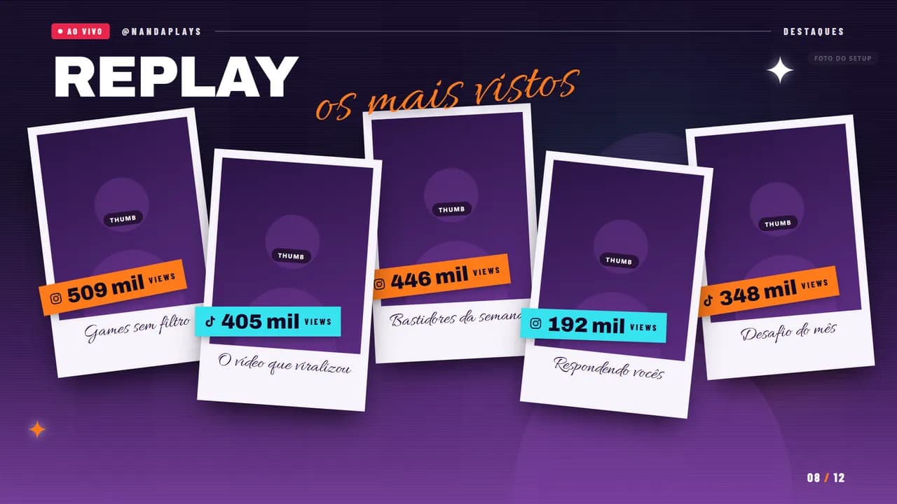 Página 8 do estilo Streamer
