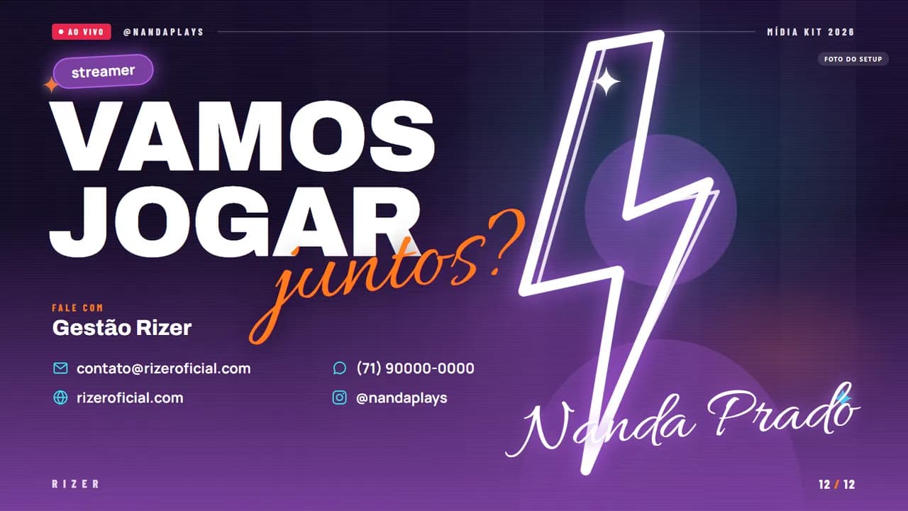 Página 12 do estilo Streamer